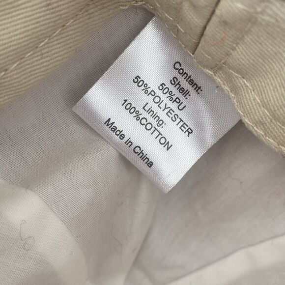 Urban Outfitters Faux Leather Baker Boy Cap Newsboy Hat in Tan - Picture 4 of 5